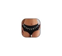 Seashell Starfish Waist Chains for Women Boho Faux Pearl Conch Belly Chain Gold Silver Sea Shell Body Chains Women Sexy Charm Belt Bikini Chain Summer Beach Body Accessories, 72cm, zinc, No Gemstone