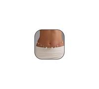 Seashell Starfish Waist Chains for Women Boho Faux Pearl Conch Belly Chain Gold Silver Sea Shell Body Chains Women Sexy Charm Belt Bikini Chain Summer Beach Body Accessories, 72cm, zinc, No Gemstone