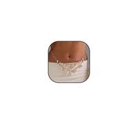 Seashell Starfish Waist Chains for Women Boho Faux Pearl Conch Belly Chain Gold Silver Sea Shell Body Chains Women Sexy Charm Belt Bikini Chain Summer Beach Body Accessories, 72cm, zinc, No Gemstone