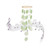 Seashell Wind Chimes for Outdoors, Decorative Decorative Hanging Wind Chime with Soothing Sounds Boho Style for Garden, Home, Beach, Veranda, Summer