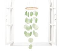 Seashell Wind Chimes Outdoor | Coastal Chimes for Patio - Decorative Hanging Soothing Sounds Boho Style for Garden Home Beach Porch Summer
