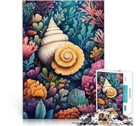 Seashells And Coral ReefJigsaw Puzzles for teenagers 1000 Pieces Quiz game is ideal as a gift for the whole family 38x26cm