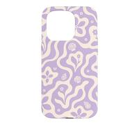 Seashells Beach Summer Floral Flowers Purple Collage Waves Case for iPhone 15 Pro