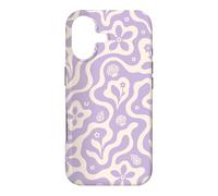 Seashells Beach Summer Floral Flowers Purple Collage Waves Case for iPhone 17