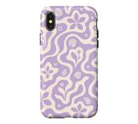Seashells Beach Summer Floral Flowers Purple Collage Waves Case for iPhone X/XS