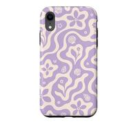Seashells Beach Summer Floral Flowers Purple Collage Waves Case for iPhone XR