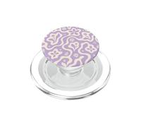 Seashells Beach Summer Floral Flowers Purple Collage Waves PopSockets PopGrip for MagSafe