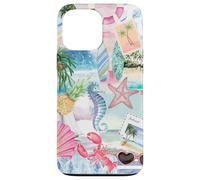 Seashells Beach Summer Jellyfish Collage Case for iPhone 13 Pro Max
