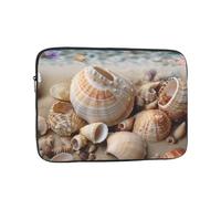 Seashells by The Seashore Laptop Bag 17 inch Business Briefcase Gifts for Men Women Water Resistant Laptop Sleeve Carry On Laptop Case Shockproof Protective Computer Bag Notebook Case