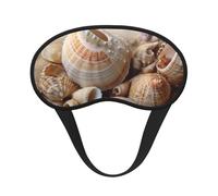 Seashells by The Seashore Sleep Mask for Women Girls Men Soft Comfortable Eye Mask with Adjustable Strap Blackout Eye Sleep Shade Cover for Travel Yoga Nap Shift Work