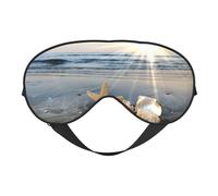 Seashells On The Beach Sleep Eye Mas Updated Design Light Blocking Night Eye Blinder Men Women Shift Travel Gifts