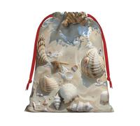 Seashells Sand Print Comfortable Gift Lightweight Bag Easy Clean Storage Bags Reusable Multipurpose Use
