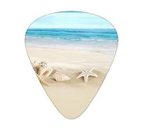 Seashells Sand Stolmx Guitar Pick Set - Full Print Design, 3 Thicknesses Available