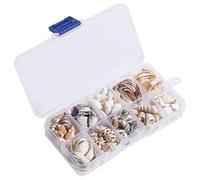 Seashells Set, Mixed Natural Sea Shells Conch with Storage Box, for Crafting Fish Tank Vase Filler Beach Decor