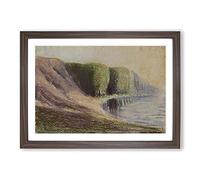 Seashore by Mikalojus Konstantinas Framed Print | A2 Walnut Framed Wall Art | Ready to Hang | Modern Nature Picture | Living Room Bedroom Lounge Office