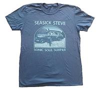 Seasick Steve Unisex Adult Sonic Soul Surfer Back Print T-Shirt (S) (Blue)