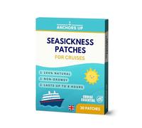 Seasickness Patches for Cruises - Treats Motion and Sea Sickness - Non-Drowsy - 100% Natural - Fast Relief - Long-Lasting - Box of 30 - Cruise Essential by Anchors Up
