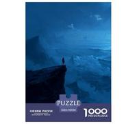 Seaside Cliff Puzzles 1000 Piece for Adults Challenge Toy Lonely People Impossible Puzzle Educational Game Home Decoration 70x50cm/1000pcs