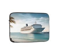 Seaside Cruise Ship Laptop Case Sleeve 10 inch Laptop Bag Shockproof Computer Carrying Cover Protective Notebook Case