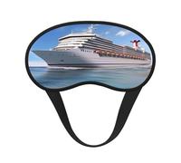 Seaside Cruise Ship Sleep Mask for Side Sleepers: Blackout Eye Masks for Sleeping - Soft Breathable Soft Eye Shade Cover for Travel - Adjustable Night Blindfold for Men Women Gifts