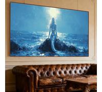 Seaside Diamond Art 79x35Inch Large Diamond Painting Kits for Adults, Crystal Art Painting Kits Beauty, DIY Crafts Embroidery Cross Stitch Set wiht Full Round Accessories, Home Wall Decor Gifts O-53G