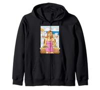 Seaside Feast And Cruise Vibes Art Zip Hoodie