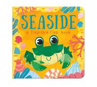 Seaside Flap-in-a-Flap Board Book for 6 Months+ | Lift-the-Flap Beach Animals | Chunky Pages Interactive Children's Book | Early Learning & Sensory Play: a flap-in-a-flap book
