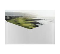 Seaside Golf Course File Folder, Plastic Accordion File Folders with 6 Pockets, Expanding File Organizer with Snap Closure, Portable Document Paper Organizer, Office Supplies Filing Folders