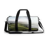 Seaside Golf Course Gym Bag for Men Women, Sturdy Oxford Cloth Travel Bags with Removable Shoulder Strap, Waterproof Duffel Bag for Fitness, Travel, Yoga