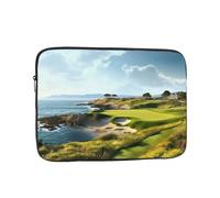 Seaside Golf Course Laptop Bag 15 inch Business Briefcase Gifts for Men Women Water Resistant Laptop Sleeve Carry On Laptop Case Shockproof Protective Computer Bag Notebook Case