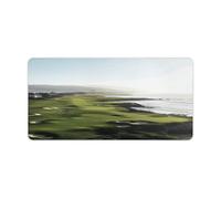 Seaside Golf Course Mouse Pad Non-Slip Large,Desk Mat Easy Clean 23.6" X 11.8",Desk Pad for Mouse, Writing Desk, Office, Home, Laptop