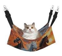 Seaside Horse 5d Printed Pet Hammock - Sleeping Hammock For Cats, Rabbits, Ferrets, Puppies, Small Animals