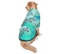 Seaside Hotel Print Dog Hoodie For Medium To Large Dogs, Warm, Soft, Breathable Sweatshirt, Easy To Wear Jumper For Winter And Fall, Pet Coat Pullover
