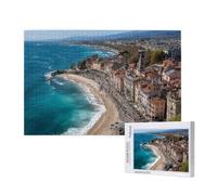 Seaside Jigsaw Puzzles for Adults 5000 Small Town Puzzle, Wooden Puzzles for Adults with Gift Box, Impossible Puzzle, Challenging High Difficulty Family Activity, Gifts for Men Women,105x156 cm, p786t