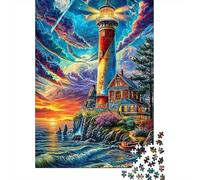 Seaside Lighthouse 1000 Piece Jigsaw Puzzle for All Ages - Eco-Friendly Recycled Paper, A Great Gift Idea And Home Decoration Project 70x50cm/1000pcs