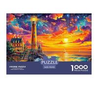 Seaside Lighthouse 1000 Piece Jigsaw Puzzle for All Ages - Eco-Friendly Recycled Paper, A Great Gift Idea And Home Decoration Project 70x50cm/1000pcs