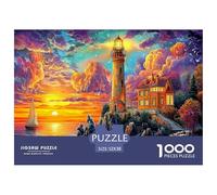 Seaside Lighthouse 1000 Piece Jigsaw Puzzle for All Ages - Eco-Friendly Recycled Paper, A Great Gift Idea And Home Decoration Project 52x38cm/1000pcs