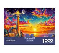 Seaside Lighthouse 1000 Piece Jigsaw Puzzle for All Ages - Eco-Friendly Recycled Paper, A Great Gift Idea And Home Decoration Project 52x38cm/1000pcs