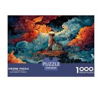 Seaside Lighthouse 1000 Piece Jigsaw Puzzle for All Ages - Eco-Friendly Recycled Paper, A Great Gift Idea And Home Decoration Project 38x26cm/1000pcs