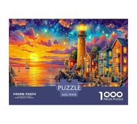 Seaside Lighthouse 1000 Piece Jigsaw Puzzle for Family - Fun Challenge for Adults & Kids, A Great Gift And Interactive Home Decor Project 70x50cm/1000pcs