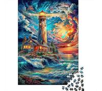 Seaside Lighthouse 1000 Piece Jigsaw Puzzle for Family - Fun Challenge for Adults & Kids, A Great Gift And Interactive Home Decor Project 70x50cm/1000pcs