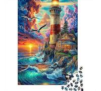 Seaside Lighthouse 1000 Piece Jigsaw Puzzle for Family - Fun Challenge for Adults & Kids, A Great Gift And Interactive Home Decor Project 70x50cm/1000pcs