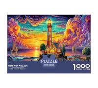 Seaside Lighthouse 1000 Piece Jigsaw Puzzle for Family - Fun Challenge for Adults & Kids, A Great Gift And Interactive Home Decor Project 38x26cm/1000pcs