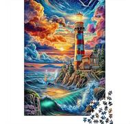 Seaside Lighthouse 1000 Piece Jigsaw Puzzle for Family - Fun Challenge for Adults & Kids, A Great Gift And Interactive Home Decor Project 70x50cm/1000pcs