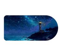 Seaside Lighthouse Pattern Mouse Pad with Ergonomic 29.1x13.8 Inch, Thick 2 mm Anti-Slip Rubber Extended Computer Mat, Large Gaming Mouse Pad for Laptop, Office & Home, Color162
