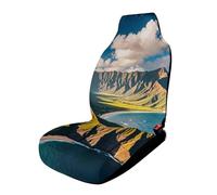 Seaside Mountain Skyline Car Seat Covers Universal, 1PCS Carseat Protector - Stretchable Fabric, Anti-Slip Elastic Car Seat Protector for Cars, SUV, Trucks