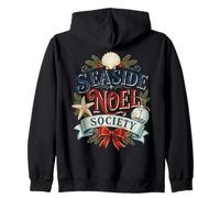 Seaside Noel Society Coastal Christmas Zip Hoodie