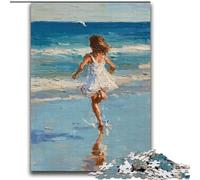 Seaside Oil Painting JigsawPuzzle 2000 Pieces for Teenagers, Suitable for Ages 14 And Up Family Fun It Is Ideal As A Gift for The Whole Family (70x100cm)