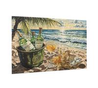 Seaside Piece Jigsaw Puzzle 1500 Jigsaw Puzzles for Adults Spend One's Holidays ImpossiblePuzzle Challenging High Difficulty Activity,Gift Box Packaging,Great Gift for Family Friends 87x57CM -422y