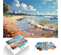 Seaside Retreat Anime1000 Adult Pieces Jigsaw Puzzle Brain intelligence challenge addictive toys Suitable for couples 38x26cm